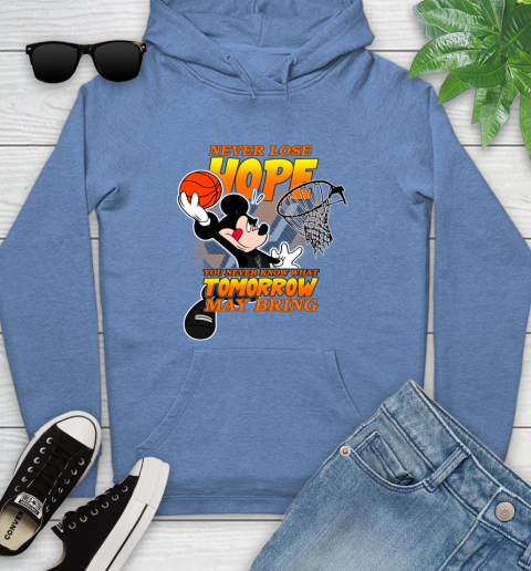 San Antonio Spurs NBA Basketball Mickey Disney Never Lose Hope Youth Hoodie 13