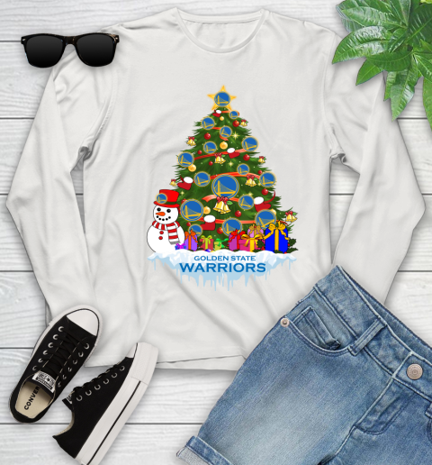 Golden State Warriors Merry Christmas NBA Basketball Sports Youth Long Sleeve 12