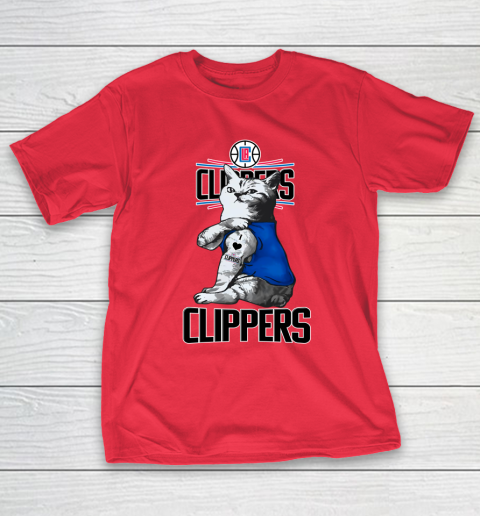 NBA Basketball My Cat Loves LA Clippers T-Shirt 9