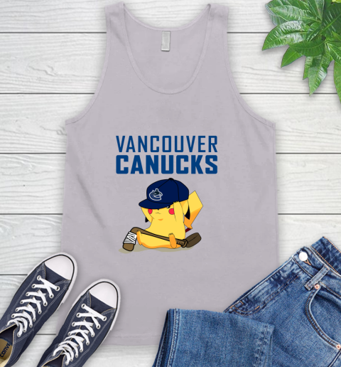NHL Pikachu Hockey Sports Vancouver Canucks Tank Top 4