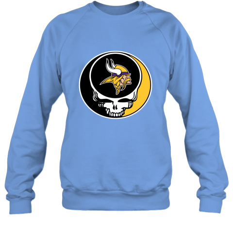 NFL Minnesota Vikings Grateful Dead Rock Band Football Sports BXH75LAKq7U sweatshirt 35 95 151514 front carolina blue