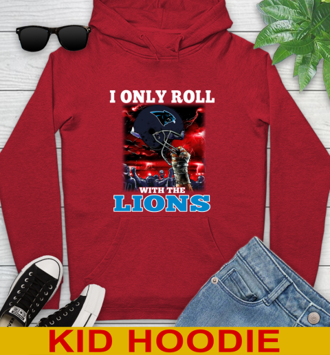 Carolina Panthers NFL Football I Only Roll With My Team Sports Youth Hoodie 11