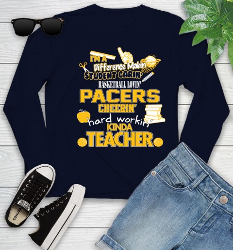 LA Clippers NBA I'm A Difference Making Student Caring Basketball Loving Kinda Teacher (2) Youth Long Sleeve 2
