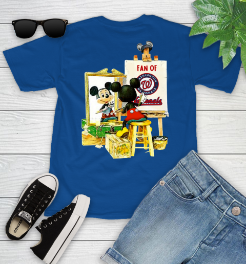 MLB Baseball Washington Nationals Mickey Drawing Shirt 103
