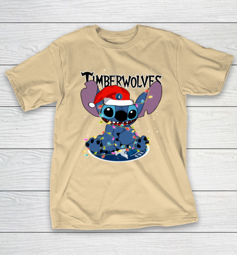 Minnesota Timberwolves NBA noel stitch Basketball Christmas T-Shirt 5