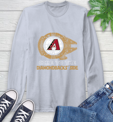 MLB Come To The Arizona Diamondbacks Side Star Wars Baseball Sports Long Sleeve T-Shirt 6