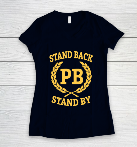 Stand Back And Stand By Women's V-Neck T-Shirt 2