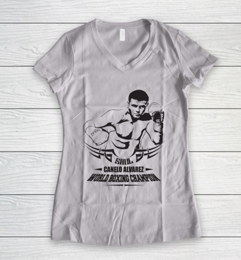 Canelo Alvarez World Boxing Champion Women's V-Neck T-Shirt