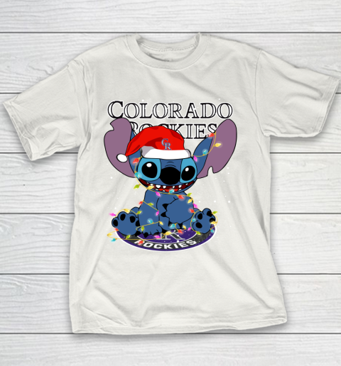 Colorado Rockies MLB noel stitch Baseball Christmas Youth T-Shirt