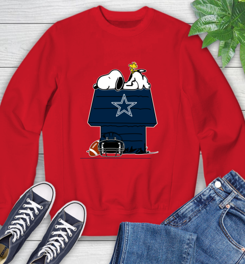 Dallas Cowboys NFL Football Snoopy Woodstock The Peanuts Movie Sweatshirt 10