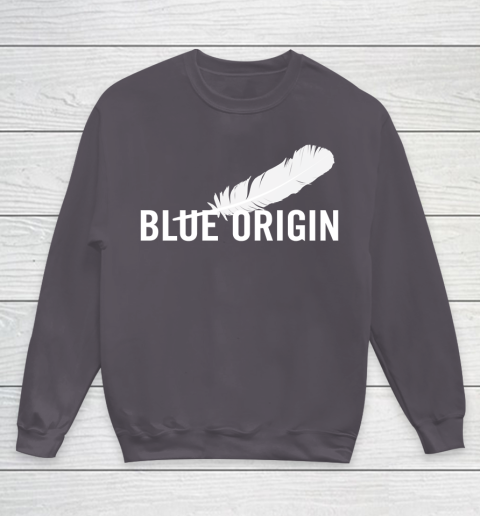 Blue Origin  All White Youth Sweatshirt 5