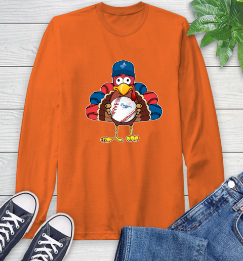 Los Angeles Dodgers Turkey thanksgiving Long Sleeve T-Shirt 5