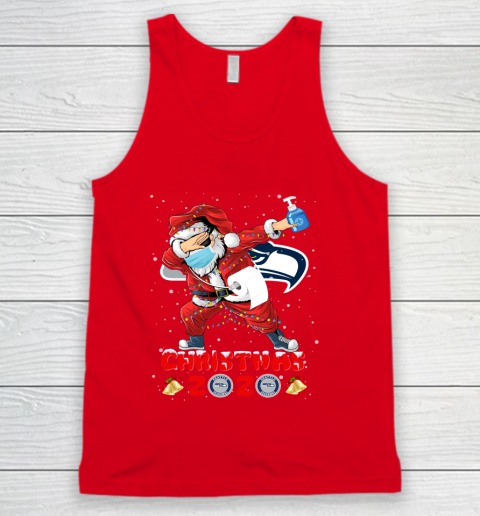 Seattle Seahawks Funny Santa Claus Dabbing Christmas 2020 NFL Tank Top 5