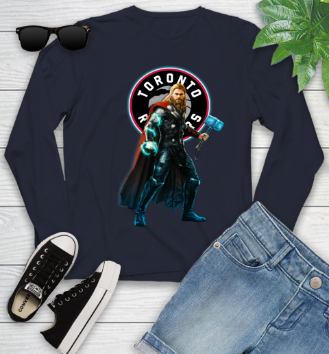 NBA Thor Avengers Endgame Basketball Toronto Raptors Youth Long Sleeve 3