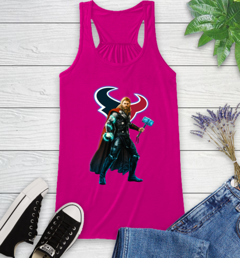 NFL Thor Avengers Endgame Football Houston Texans Racerback Tank 8