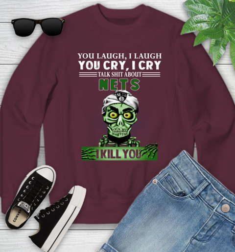 NBA Talk Shit About Brooklyn Nets I Kill You Achmed The Dead Terrorist Jeffrey Dunham Basketball Youth Sweatshirt 4