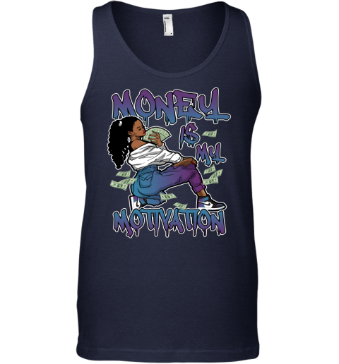 Jordan 1 Chameleon Matching Sneaker Tshirt For Woman For Girl Money Is My Motivation Black Jordan Shirt