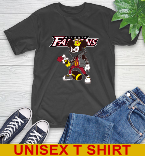 Atlanta Falcons NFL Football Mickey Peace Sign Sports T-Shirt 2