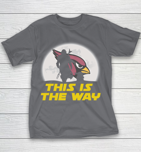 Arizona Cardinals NFL Football Star Wars Yoda And Mandalorian This Is The Way Youth T-Shirt 5