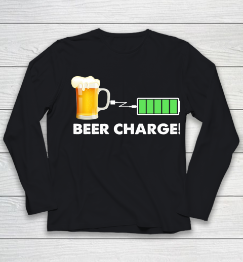 Beer Lover Funny Shirt Beer Charge Youth Long Sleeve