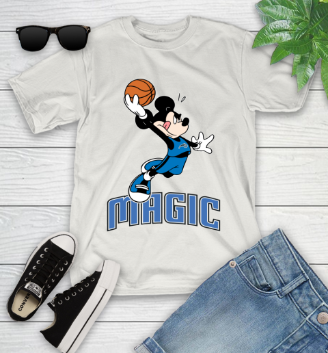 NBA Basketball Orlando Magic Cheerful Mickey Mouse Shirt Youth T-Shirt 12