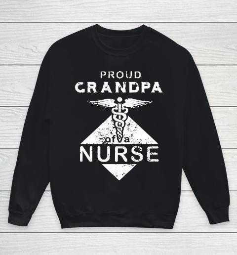 Grandpa Funny Gift Apparel  Proud Grandpa Of Nurse Men Nurse Family Youth Sweatshirt