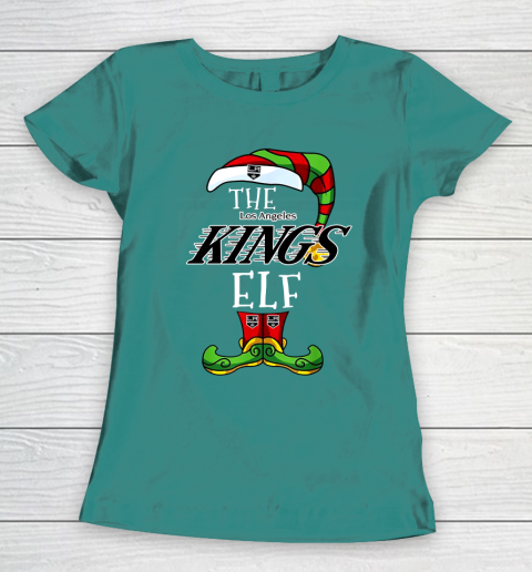 Los Angeles Kings Christmas ELF Funny NHL Women's T-Shirt 10