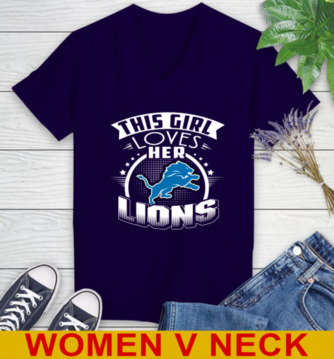 Detroit Lions NFL Football This Girl Loves Her Team 75