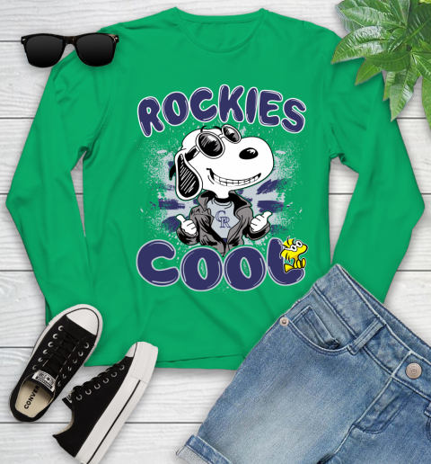 MLB Baseball Colorado Rockies Cool Snoopy Shirt Youth Long Sleeve 7 MLB Baseball Colorado Rockies Cool Snoopy Shirt Youth Long Sleeve - Image 7