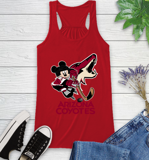 NHL Arizona Coyotes Mickey Mouse Disney Hockey T Shirt Racerback Tank 6