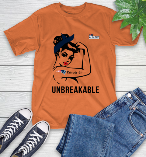 NFL New England Patriots Girl Unbreakable Football Sports T-Shirt 3