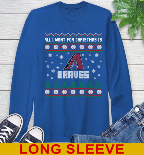 MLB All I Want For Christmas Is Atlanta Braves Baseball Sports 65