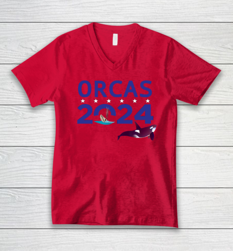 Orcas 2024 V-Neck T-Shirt 3