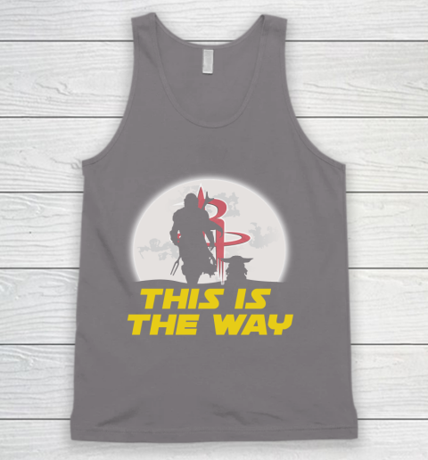 Houston Rockets NBA Basketball Star Wars Yoda And Mandalorian This Is The Way Tank Top 6