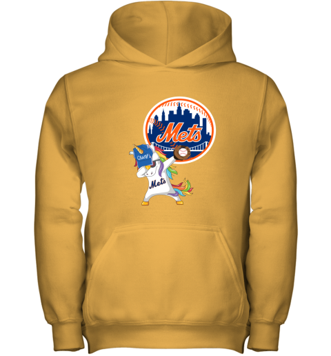 Hip Hop Dabbing Unicorn Flippin Love New York Mets Youth Hoodie