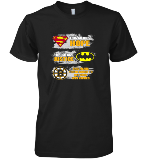 Boston Bruins Kick Your Ass Premium Men's T-Shirt