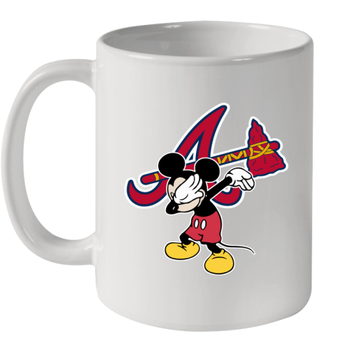 Atlanta Braves MLB Baseball Dabbing Mickey Disney Sports Ceramic Mug 11oz