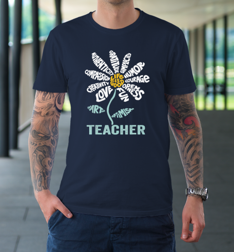 Life is good Teacher Daisy T shirt Teach School Sunflower T-Shirt 2