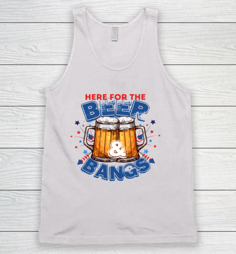 Beer Lover Funny Shirt Beer And Fireworks 4th July 2021 Funny Independence Day Quote Tank Top
