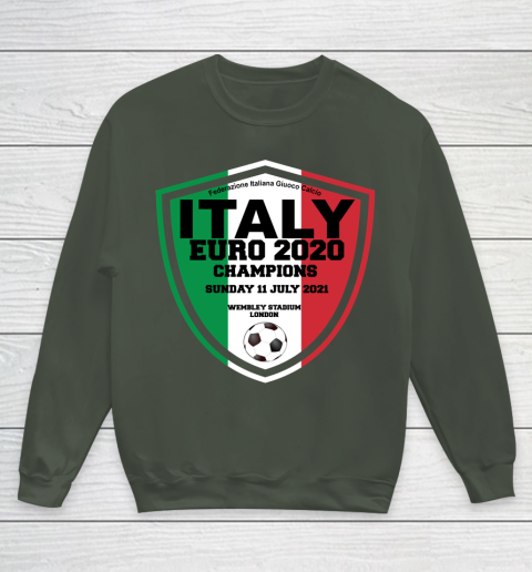 Italy Football Italian Football Forza Italia Champions Euro 2020 Youth Sweatshirt 8