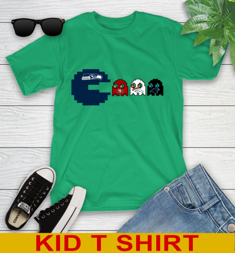 Seattle Seahawks NFL Football Pac Man Champion Youth T-Shirt 6