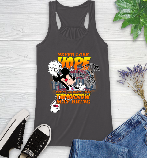 Detroit Pistons NBA Basketball Mickey Disney Never Lose Hope Racerback Tank 11