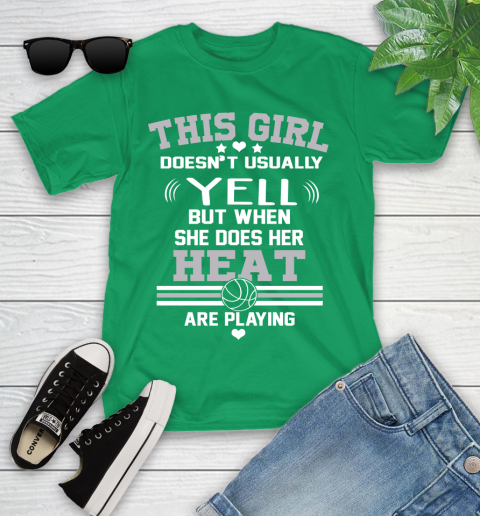 Miami Heat NBA Basketball I Yell When My Team Is Playing Youth T-Shirt 8