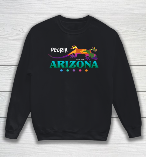Peoria Arizona USA Desert Gecko Lizard Vacation Souvenir Sweatshirt