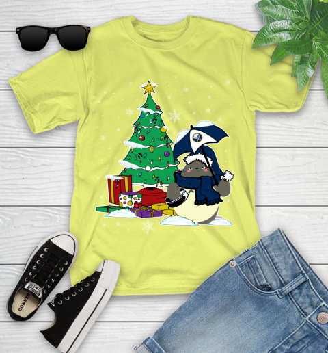 Buffalo Sabres NHL Hockey Cute Tonari No Totoro Christmas Sports Youth T-Shirt 10