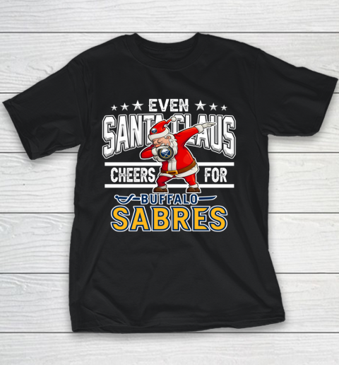 Buffalo Sabres Even Santa Claus Cheers For Christmas NHL Youth T-Shirt