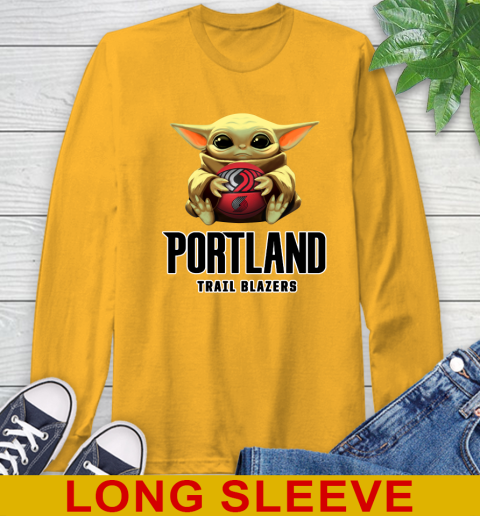 NBA Basketball Portland Trail Blazers Star Wars Baby Yoda Shirt 60