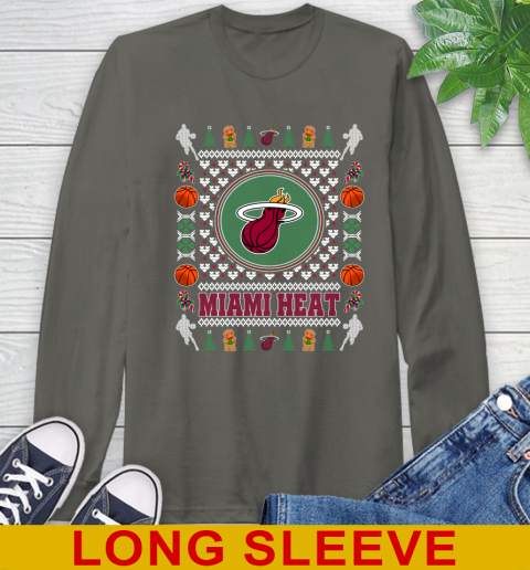 Miami Heat Merry Christmas NBA Basketball Loyal Fan Long Sleeve T-Shirt 10