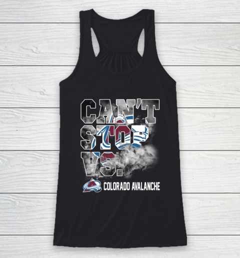 NHL Colorado Avalanche Hockey Can't Stop Vs Racerback Tank