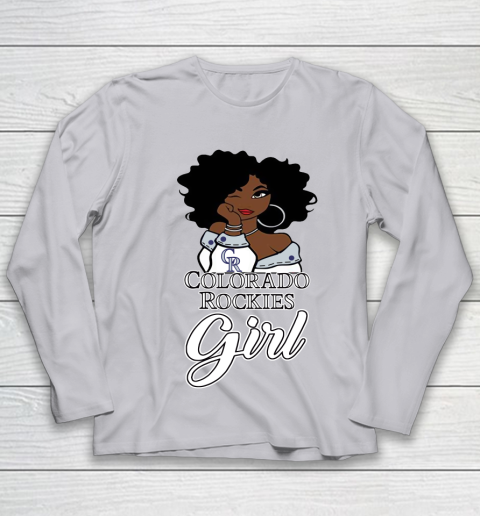 Colorado Rockiess Girl MLB Youth Long Sleeve 5